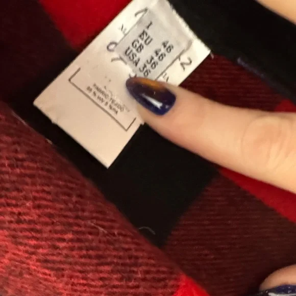 Moschino Couture ! Milano Red and Black Plaid Jacket W/Purple Floral Design XL - Picture 7 of 16